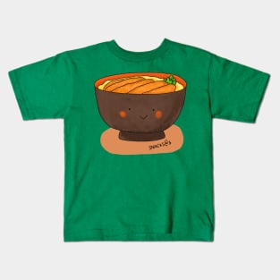 Delicious Bowl of Katsudon Kids T-Shirt